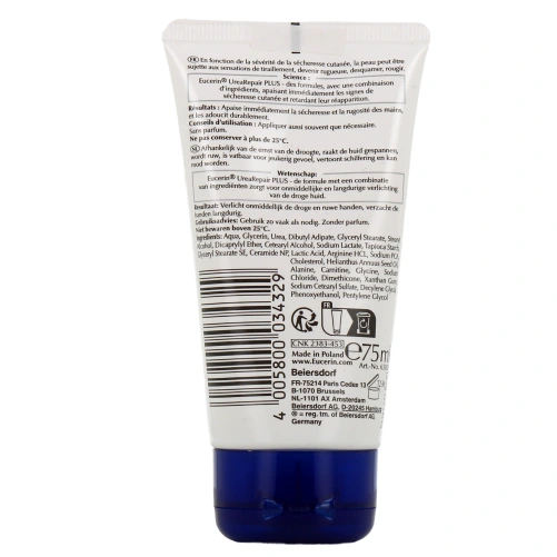 Eucerin UreaRepair Plus Crème Mains Réparatrice 5% Urée 75ml