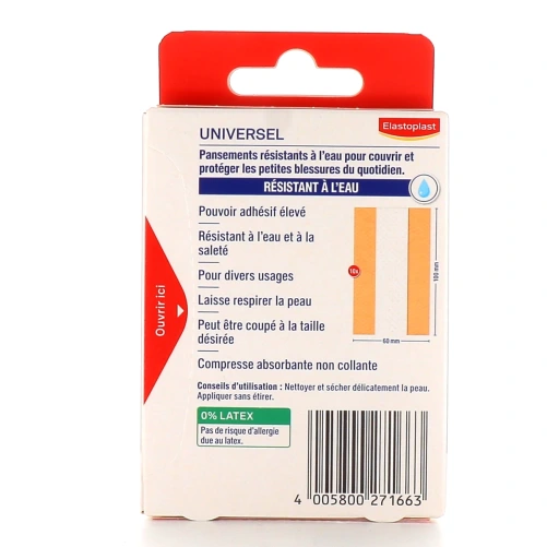 Elastoplast Universel Pansements Résistants à l'Eau