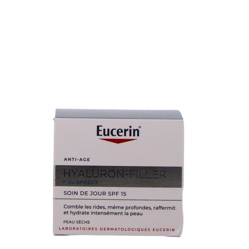Eucerin Hyaluron-Filler 3X Effect SPF 15 Soin de Jour Peau Sèche