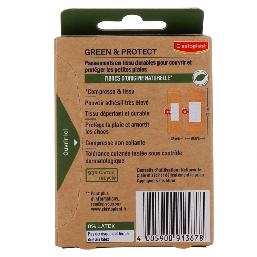 Elastoplast Pansements Green & Protect