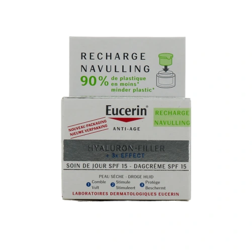 Eucerin Hyaluron-Filler 3X Effect SPF 15 Soin de Jour Peau Sèche