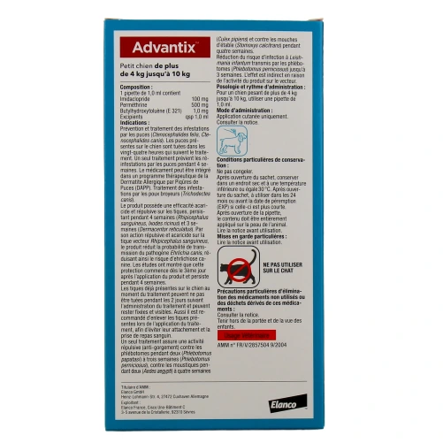 Bayer Advantix Chien Anti-Parasites