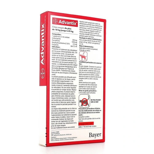 Bayer Advantix Chien Anti-Parasites
