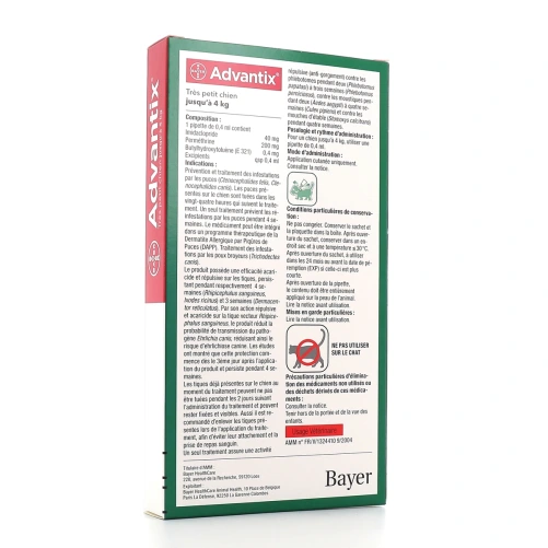 Bayer Advantix Chien Anti-Parasites