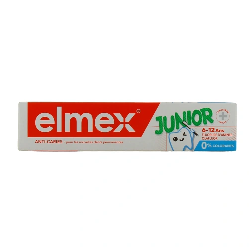 Elmex Dentifrice Junior 6-12 ans