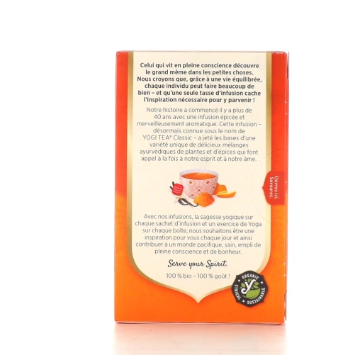 Yogi Tea Infusion Ayurvédique Curcuma Orange Bio