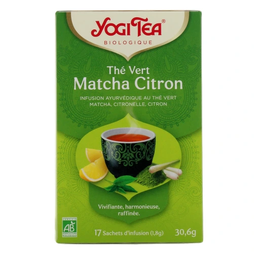 Yogi Tea Thé Vert Matcha Citron