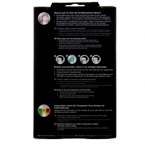 Braun TempleSwipe Thermomètre Temporal BST 200