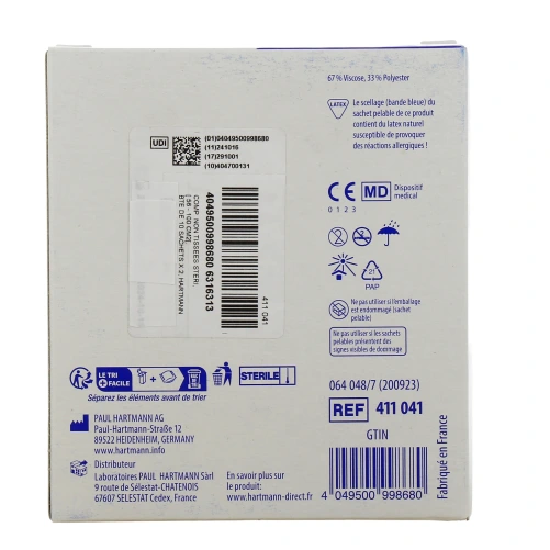 Hartmann Medicomp Compresses Non-Tissé