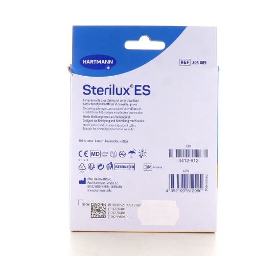 Sterilux ES Compresse de gaze 7,5 x 7,5 cm