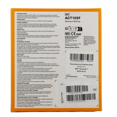 Actisorb Pansement au Charbon Actif