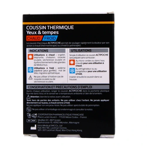 Actipoche Coussin Thermique Yeux et Tempes