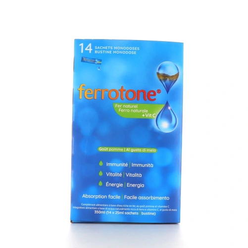 Ferrotone Fer naturel Vitamine C Goût Pomme