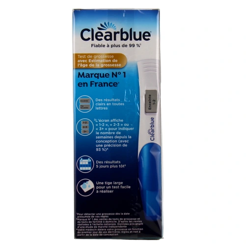 Clearblue Test De Grossesse Digital Estimation De l'Âge De Grossesse