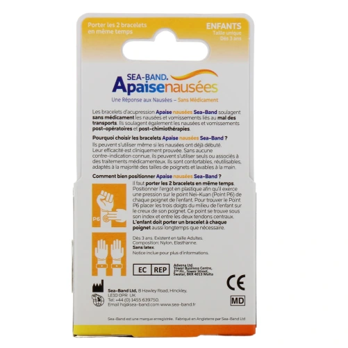 Sea Band Apaise Nausées Bracelets d'Acupression