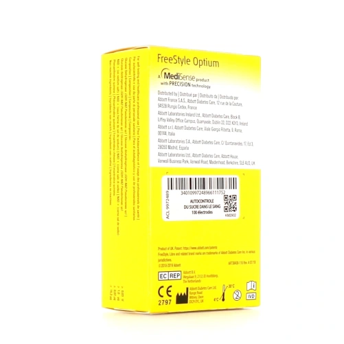 FreeStyle Optium Électrodes