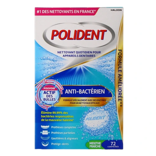 Polident Anti-Bactérien Nettoyant