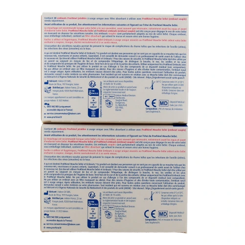 Prorhinel Embouts Jetables Mouche Bébé