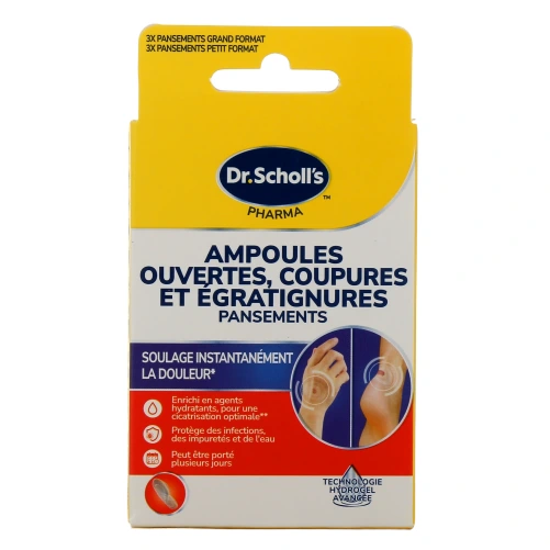 Scholl Pansements Ampoules Ouvertes