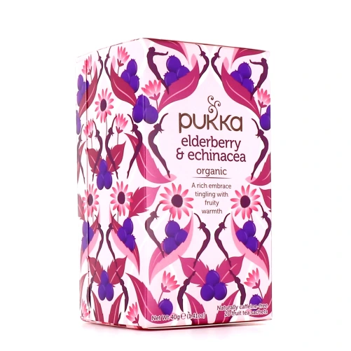 Pukka Infusion Baie de Sureau & Echinacée Bio
