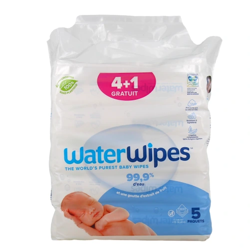 WaterWipes Lingettes Nettoyantes Bébé Biodégradables