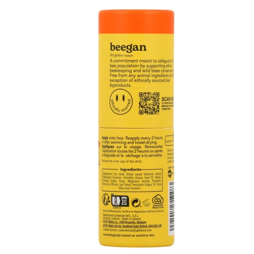 Beesline Stick Ecran Solaire Minéral Visage SPF30
