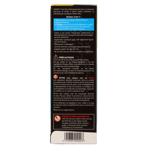 Apaisyl Anti-Poux Shampoing 3en1