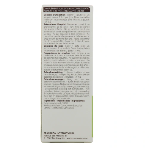 Pranarom Huile Essentielle Cumin