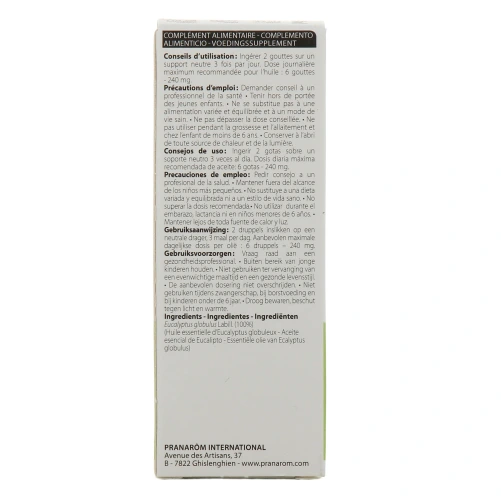 Pranarom Huile Essentielle Eucalyptus globuleux