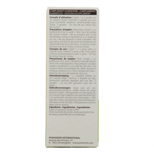 Pranarom huile essentielle de giroflier