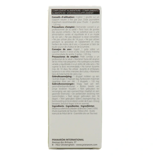 Pranarôm Huile Essentielle Tea Tree