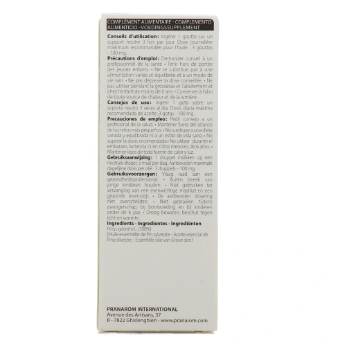 Pranarom huile essentielle pin sylvestre