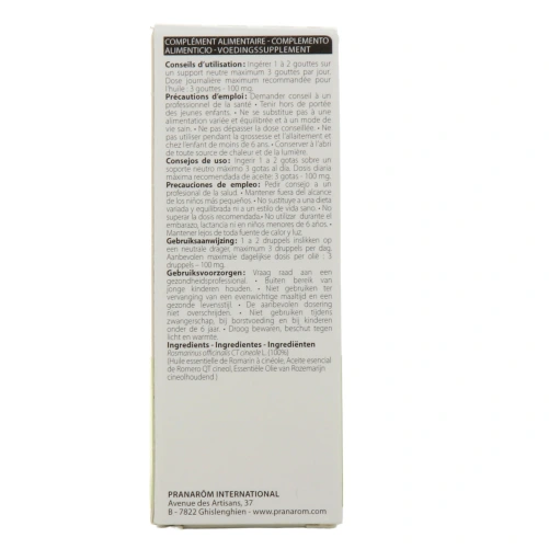 Pranarom huile essentielle Romarin à cineole