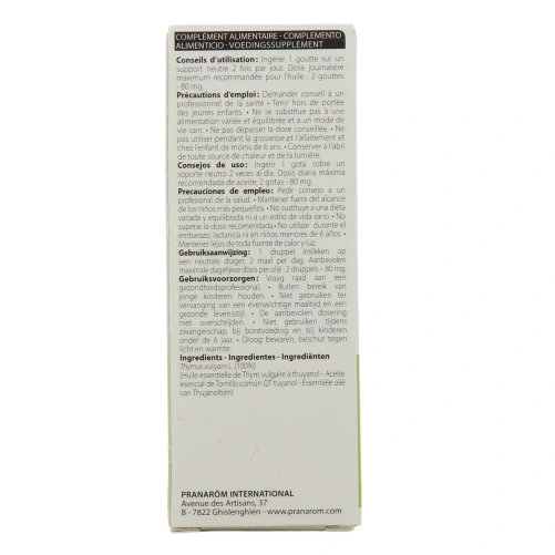 Pranarom Huile essentielle thym à thujanol