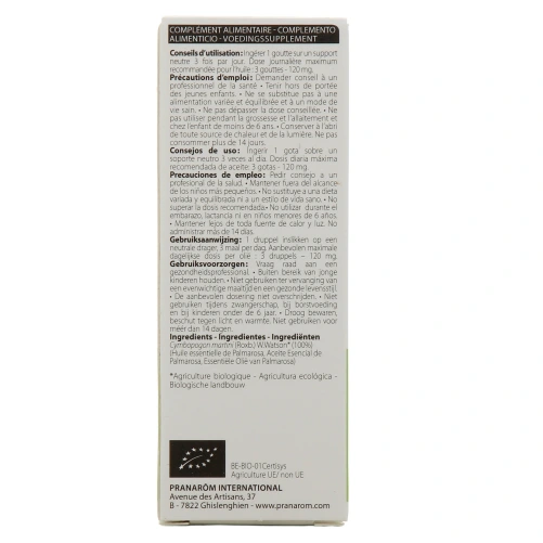 Pranarom huile essentielle Palmarosa