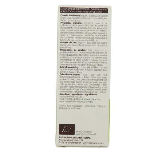 Pranarom Myrte à cinéole bio