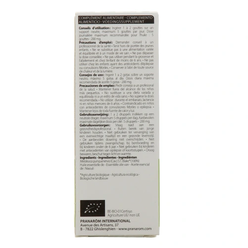 Pranarôm Huile Essentielle de Niaouli