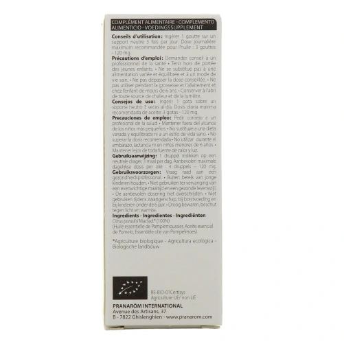 Pranarom Huile Essentielle de Pamplemoussier