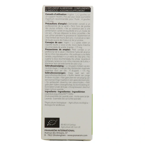 Pranarôm Huile Essentielle de Lavande Vraie
