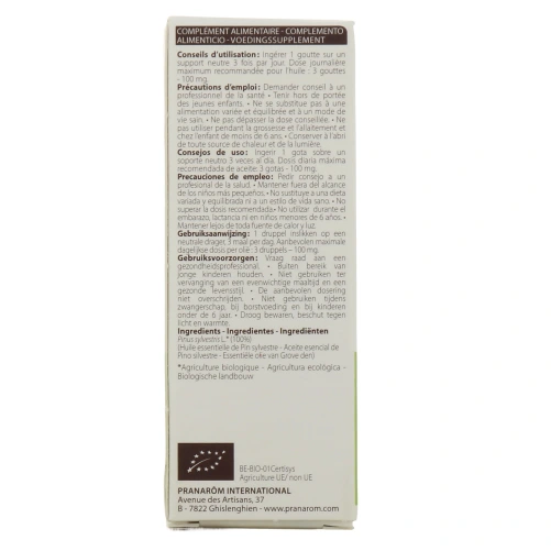 Pranarom huile essentielle pin sylvestre