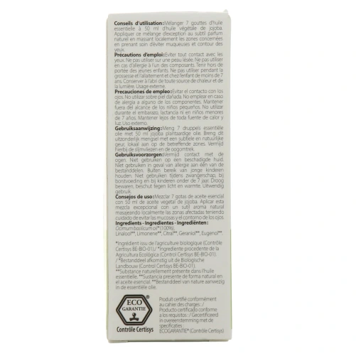 Pranarom Huile Essentielle Basilic Exotique Bio