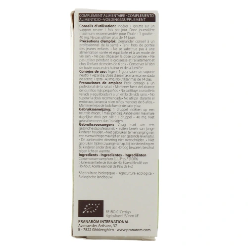 Pranarom huile essentielle bois de hô