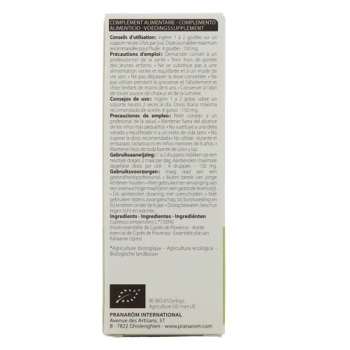 Pranarom Huile Essentielle de Cyprès de Provence