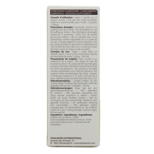 Pranarom Huile essentielle Genévrier commun