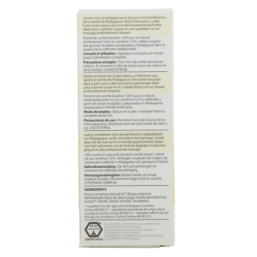 Pranarom Huile Végétale de Vanille BIO