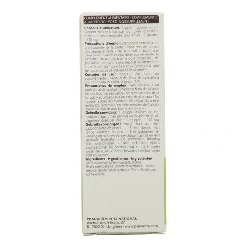 Pranarom Huile Essentielle Camomille Allemande