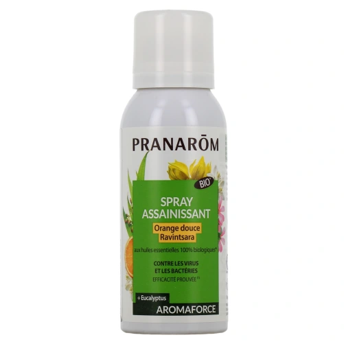Pranarom Aromaforce Spray Assainissant Orange Douce Ravintsara Bio