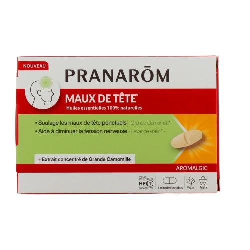 Pranarom Aromalgic Comprimés Maux de Tête