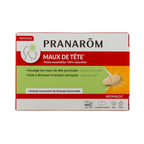 Pranarom Aromalgic Comprimés Maux de Tête