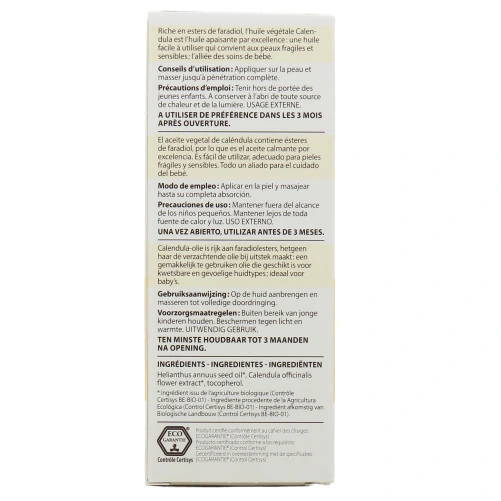 Pranarom huile de macération calendula Bio